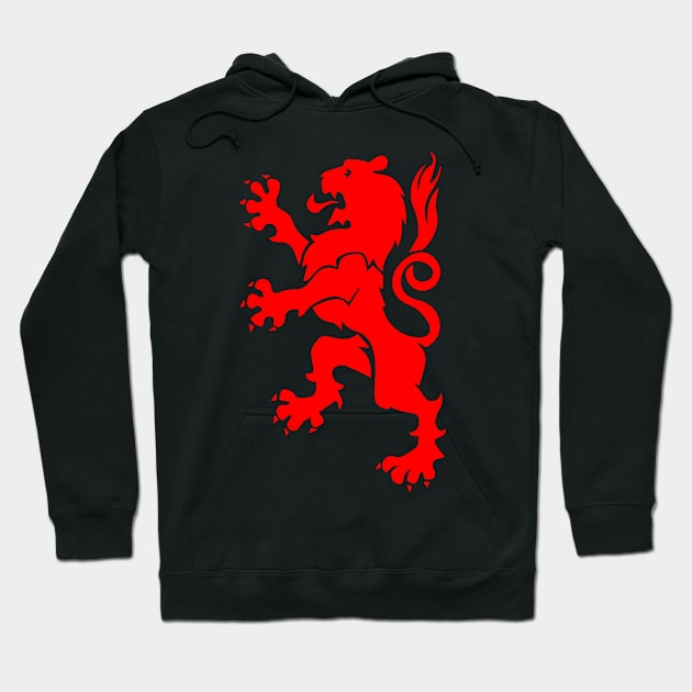 prancing black lion coat of arms Hoodie by lakshitha99